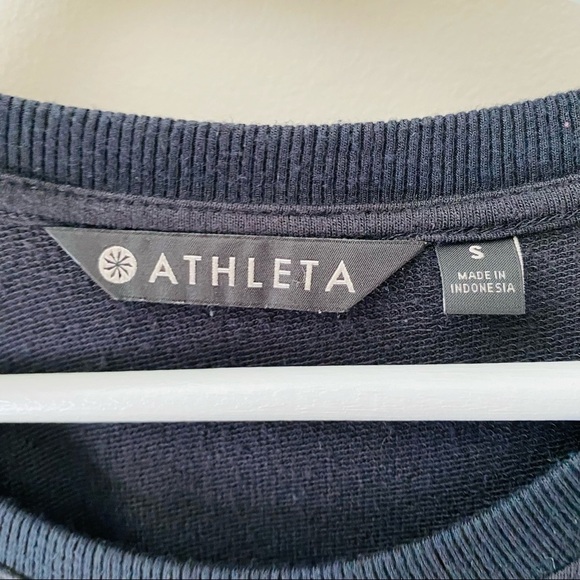 Athleta Long Sleeve Front Knot Top Black Sz Small - Picture 3 of 7